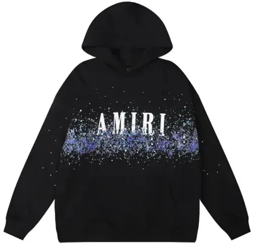 Weidian Amiri Paint Splatter Hoodie