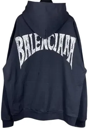 Weidian Balenciaga Glittered Logo Hoodie