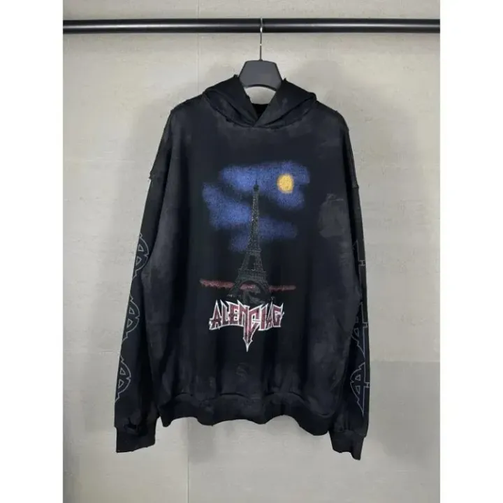 Weidian Balenciaga Paris Moon Cotton Hoodie
