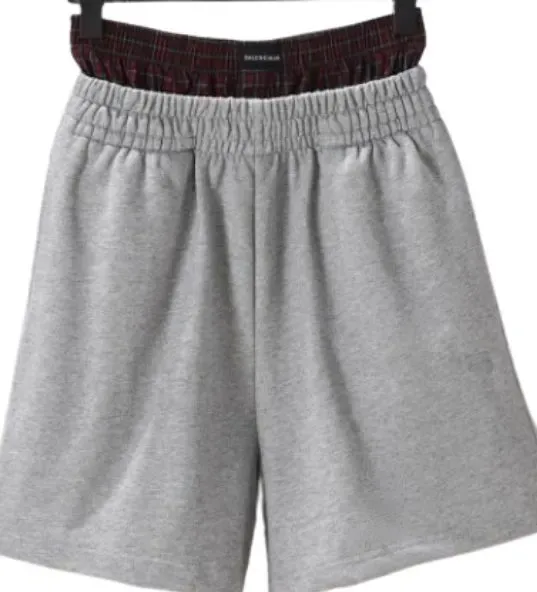 Weidian Balenciaga Shorts with Underwear (Grey-Red)