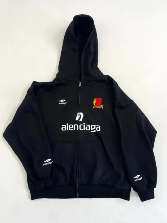 Weidian Balenciaga Soccer Zip-Up Hoodie