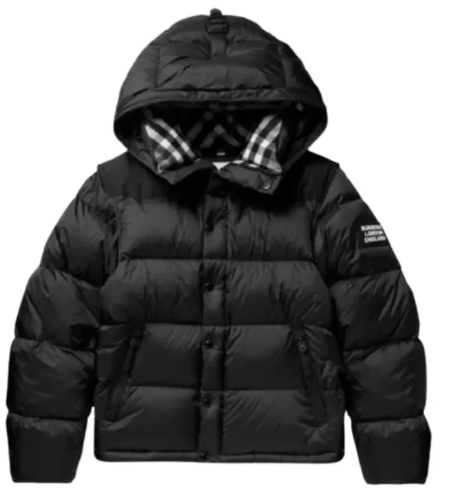 Weidian Burberry Black Cotton Jacket Size 52 FR