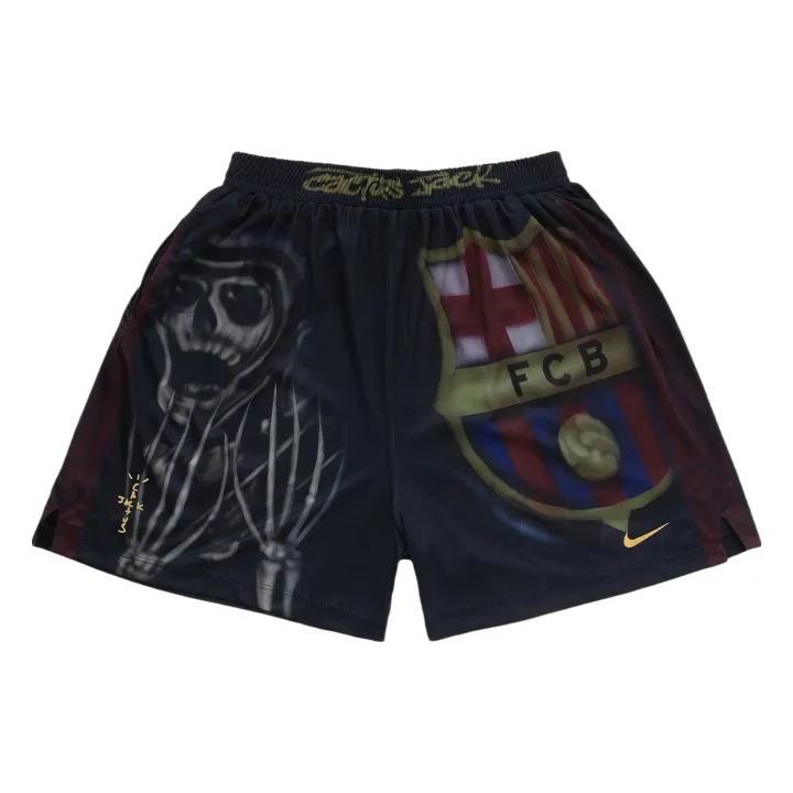 Weidian Cactus Jack x Spotify FC Barcelona Shorts