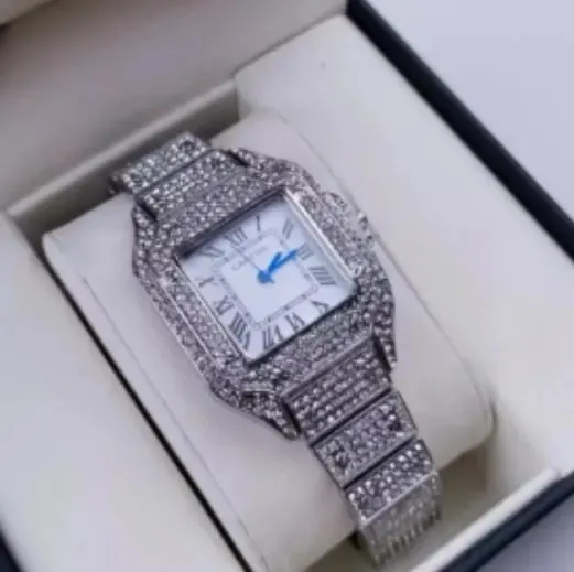 Weidian Cartier Santos Iced Out