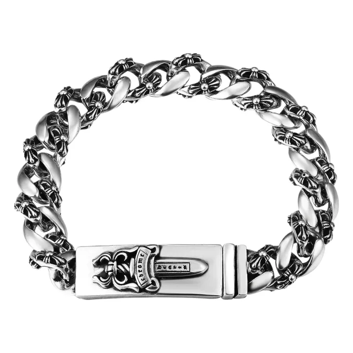 Weidian Chrome Hearts Thick Bracelet With Cross
