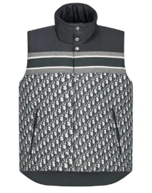 Weidian Dior DiorAlps Puffer Vest Gray and Black