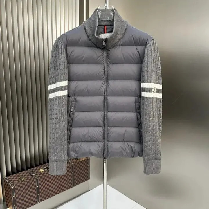 Weidian Moncler Jacket With Knitted Sleeves