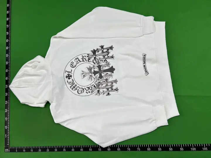 Weidian White Chrome Hearts Hoodie QC photo 3