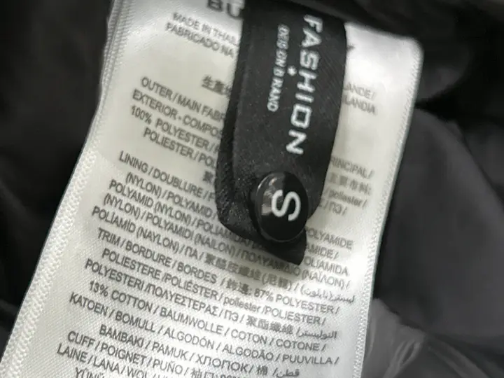 Weidian Burberry Black Cotton Jacket Size 52 FR QC photo 8
