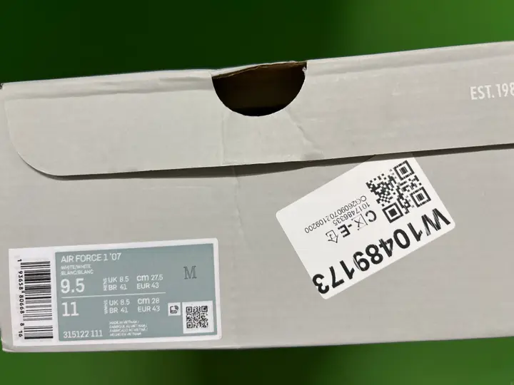 Weidian Nike Air Force 1 Low White QC photo 9