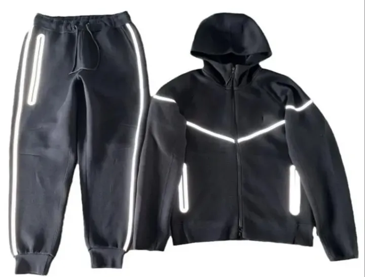 Weidian Reflective Tech Fleece Tracksuit