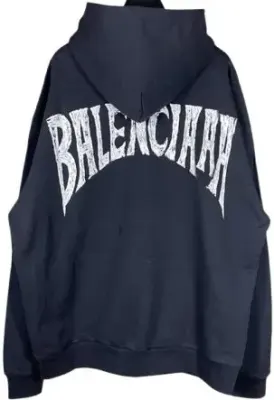 Weidian Balenciaga Glittered Logo Hoodie