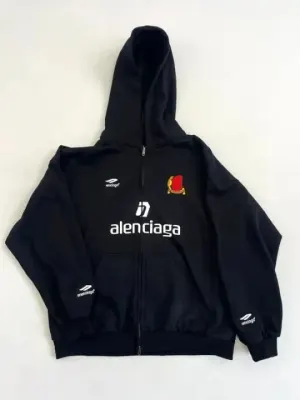 Weidian Balenciaga Soccer Zip-Up Hoodie
