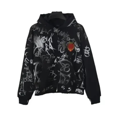 Weidian Balenciaga SS24 Graffiti Hoodie