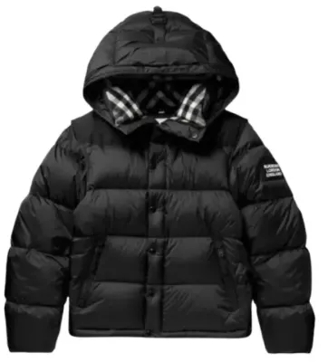 Weidian Burberry Black Cotton Jacket Size 52 FR