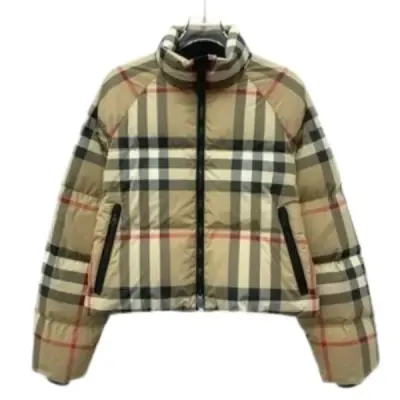 Weidian Burberry Vintage Puffer Jacket for Womens