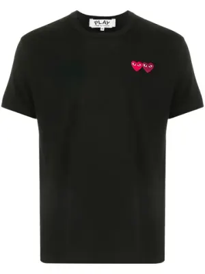 Weidian CDG Double Heart Tee