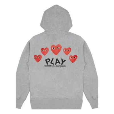 Weidian CDG Hearts On Back Hoodie