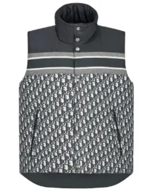 Weidian Dior DiorAlps Puffer Vest Gray and Black