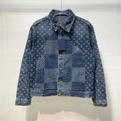 Weidian LV Jacket Blue Denim