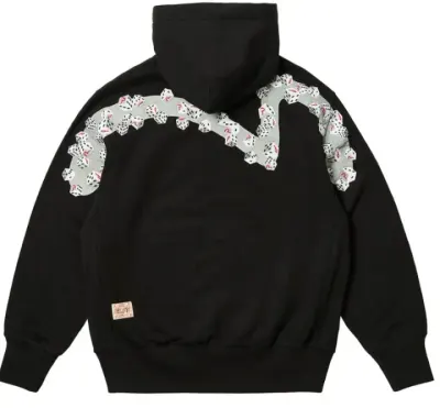 Weidian Palace x Evisu Black Hoodie