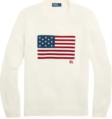 Weidian Polo USA Flag Sweater (Beige)
