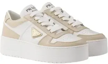 Weidian Prada Downtown Bold Leather Sneakers