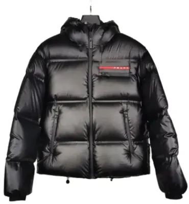 Weidian Prada Technical Puffer Jacket Black