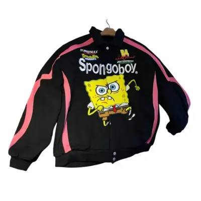 Weidian Supreme SpongeBob SquarePants Jeff Hamilton Racing Jacket