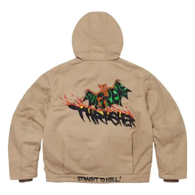 Weidian Thrasher x Supreme Hooded Work Jacket (Black)