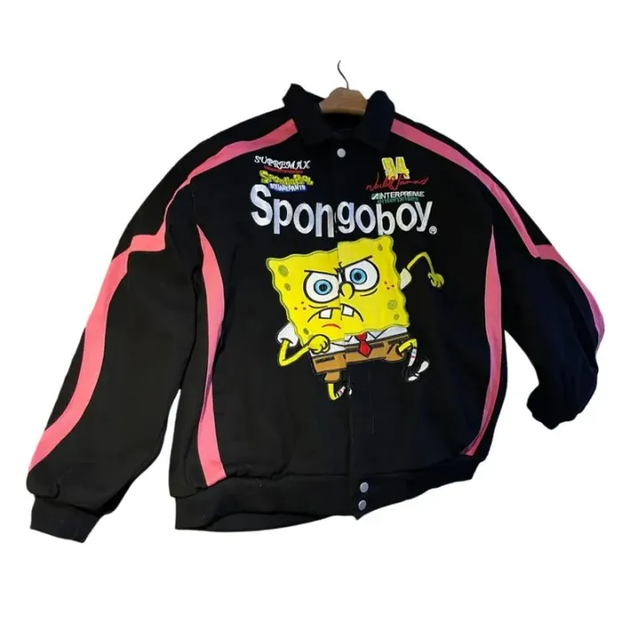 Weidian Supreme SpongeBob SquarePants Jeff Hamilton Racing Jacket