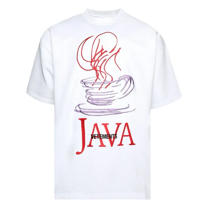 Weidian Vetements Java White T-Shirt