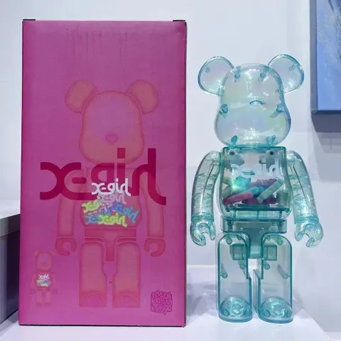 Bearbrick 400% option xg transparent blue