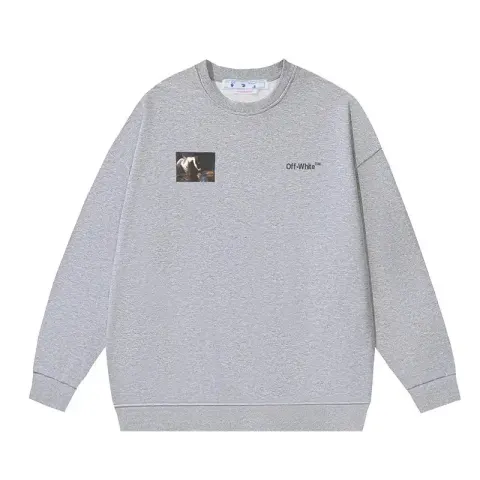 Off-White White Crewneck option 128 flower gray