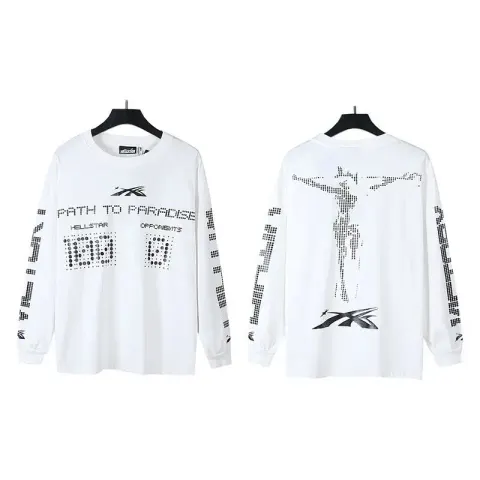 Hellstar Tee Hoodie option 557 white
