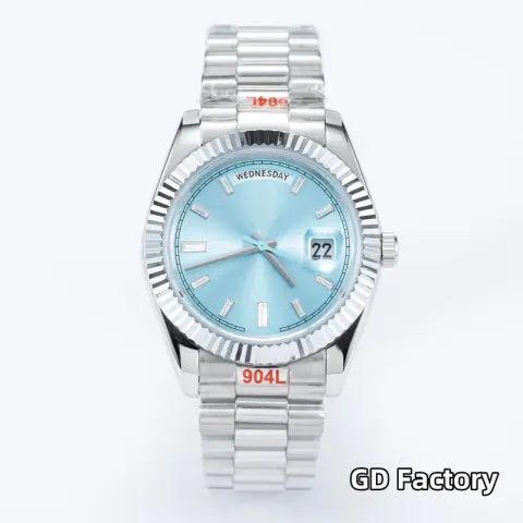 Rolex Datejust 41mm option [Square Drill] Silver Shell  Tiffany Plate  Steel Belt