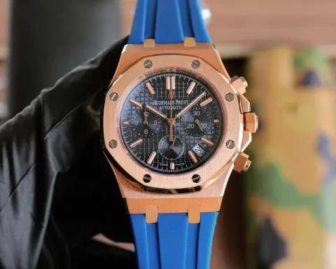 Audemars Piguet Royal Oak Titanium Watch option [Blue Subdial] Rose Gold Case Blue Dial