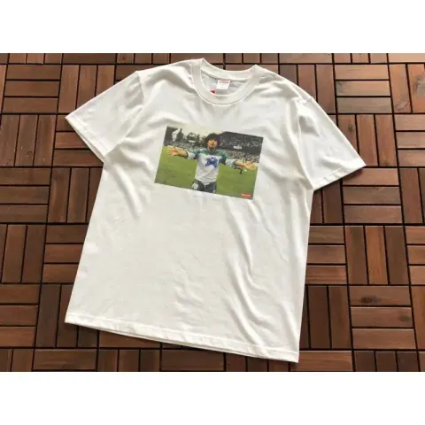 Supreme X Ducati T-Shirt option B359 Maradona White