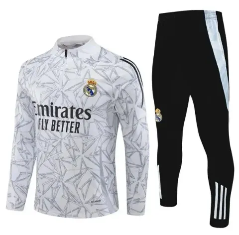 Football PSG Tracksuit option 2425 Real Madrid White