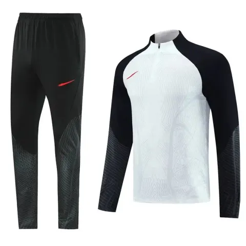 Nike Black-White Tracksuit Set option NK06 white suit