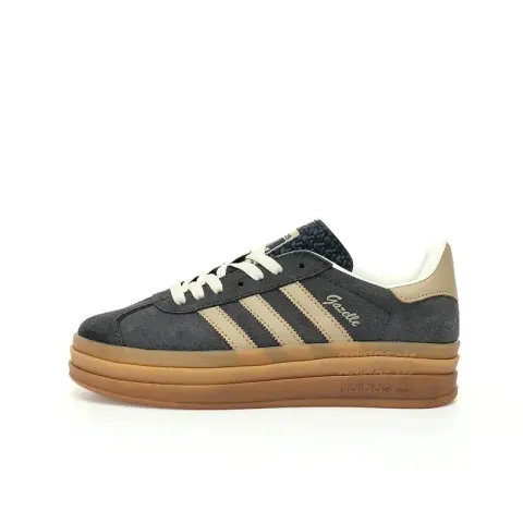 Adidas Originals Gazelle Bold option Raumed Carbon Ash Rice Brown Raw Rubber