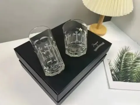 Chrome Hearts Glass option 2-piece wine glass set, gift-boxed