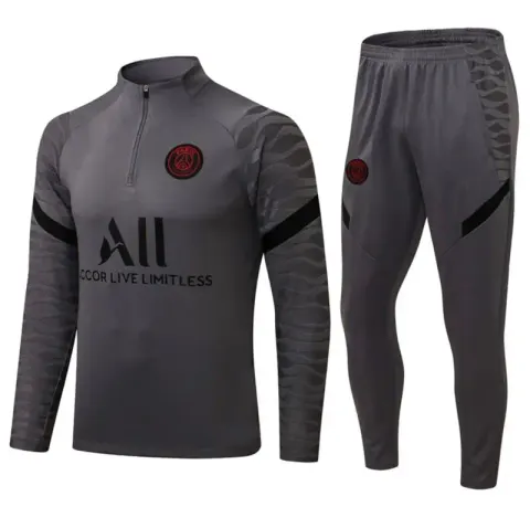 Football Set Tracksuit option 2122 Paris Grey