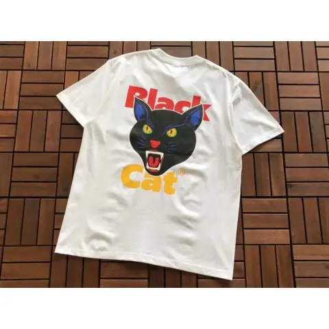 Supreme X Ducati T-Shirt option B378 Black Cat White
