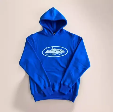 Corteiz Alcatraz Hoodie option Dark Blue White Label