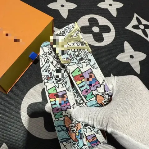 Cheap Budget LV Belt option SpongeBob SquarePants Golden Buckle [No Gift Box]