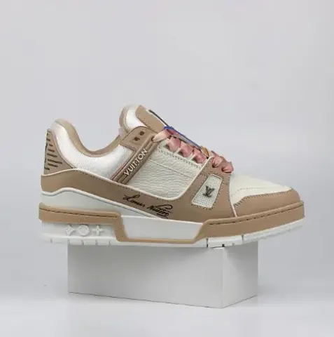 LV Trainers Monogram Black Denim Sneakers option 18