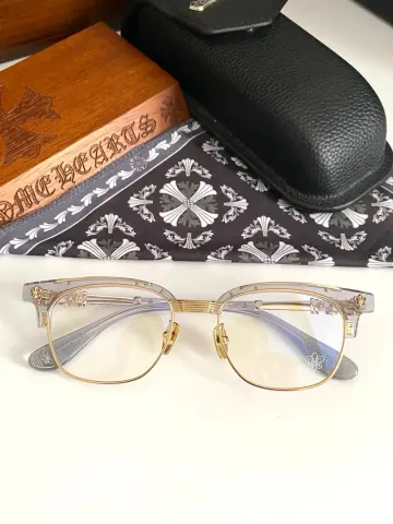 Chrome Hearts Sunglasses option transparent gold
