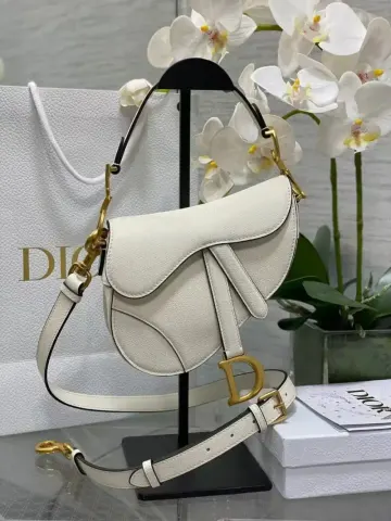 Dior Saddle Bag option White 24 × 6 × 18cm