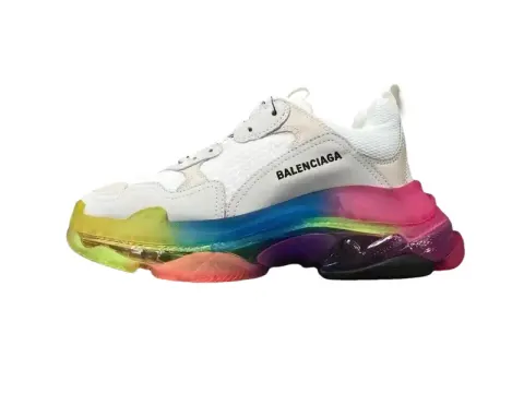Balenciaga 3S White Shoes option Colorful